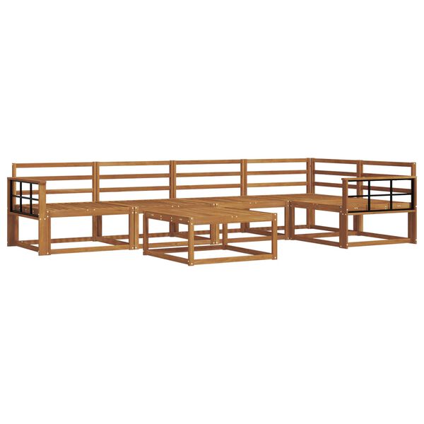 vidaXL Conjunto de Sof&aacute;s para Exterior 6 pcs Natural