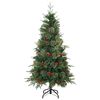 vidaXL &Aacute;rvore de Natal Articulada Artificial Verde 150 cm PE e PVC