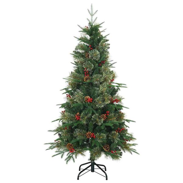 vidaXL &Aacute;rvore de Natal Articulada Artificial Verde 150 cm PE e PVC