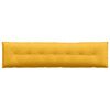 vidaXL Travesseiro para Costas Amarelo Claro 200 x 50 cm