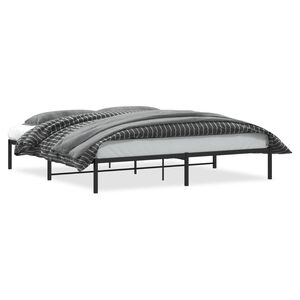 vidaXL Estrutura de cama 193x203 cm metal preto