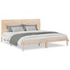 vidaXL Cama extra longa sem colch&atilde;o 200x220 cm madeira maci&ccedil;a