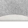 vidaXL Tapete Shaggy Antiderrapante Cinzeto 120 x 120 cm PP