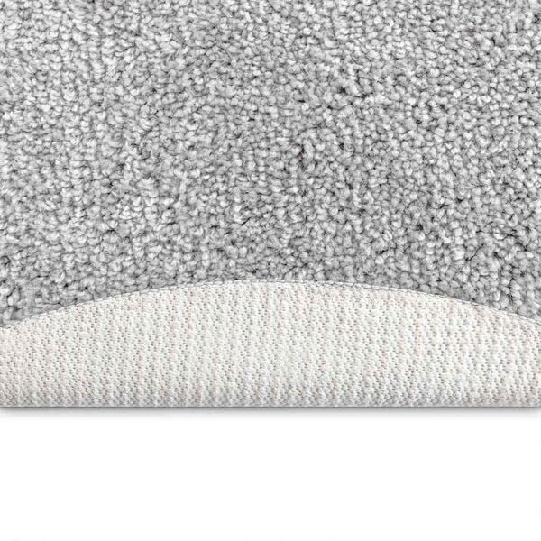 vidaXL Tapete Shaggy Antiderrapante Cinzeto 120 x 120 cm PP