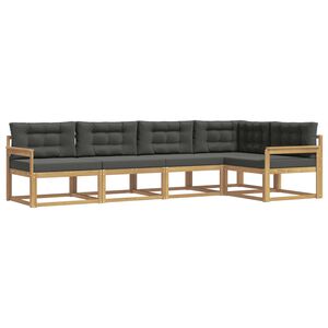 vidaXL Conjunto de Sof&aacute;s para Exterior 4 unid. Branco e Antracite