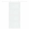 vidaXL Porta Deslizante Branco 93 x 211 cm