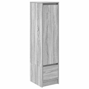 vidaXL Aparador alto 29,5x34x119,5cm derivados de madeira sonoma cinza