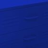 vidaXL Cómoda/aparador com gavetas aço 80x35x101,5 cm azul-marinho