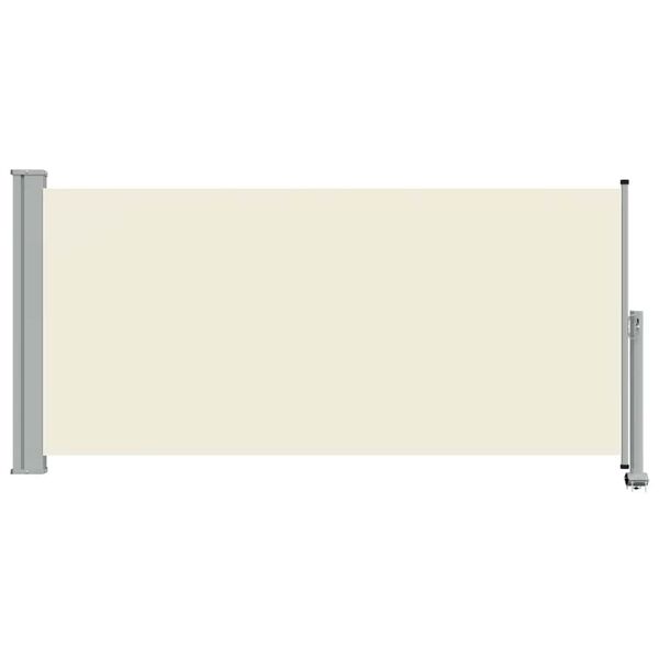 vidaXL Toldo lateral retr&aacute;til para p&aacute;tio 120x300 cm creme