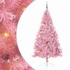 vidaXL &Aacute;rvore de Natal Artificial Pr&eacute;-iluminada Rosa 240 cm PVC