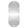 vidaXL Espelho de parede oval com luzes LED 40x90 cm vidro