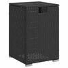 vidaXL Cobertura para botija de g&aacute;s 40x40x60 cm vime PE preto
