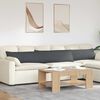 vidaXL Travesseiros de Sof&aacute; 2 pcs Cinza Escuro 200 x 40 cm