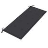 vidaXL Banco queen jardim c/ almofad&atilde;o 135 cm ac&aacute;cia maci&ccedil;a cinzento