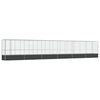 vidaXL Avi&aacute;rio com extens&atilde;o 1250,5x107x212 cm a&ccedil;o prateado