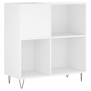 vidaXL Arm&aacute;rio para discos 84,5x38x89 cm derivados de madeira branco