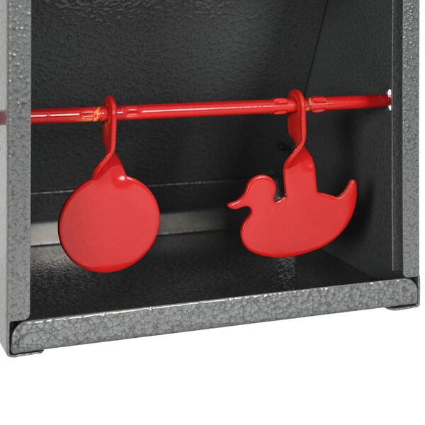 vidaXL Unidade de tiro ao alvo com 2 alvos design redondo e pato