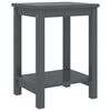 vidaXL Mesa de cabeceira 35x30x47 cm pinho maci&ccedil;o cinzento-escuro