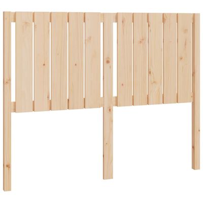 vidaXL Cabeceira de cama 125,5x4x100 cm madeira de pinho maciça