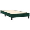 vidaXL Cama box spring c/ colch&atilde;o/LED 90x200 cm veludo verde-escuro