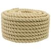 vidaXL Corda de Barco 25 m 2 Natural PP