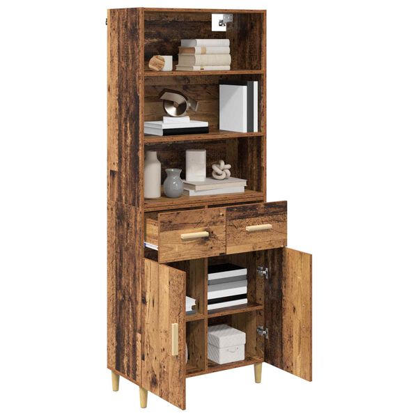 vidaXL Buff&ecirc; Madeira Antiga 69,5 x 32,5 x 180 cm Madeira processada