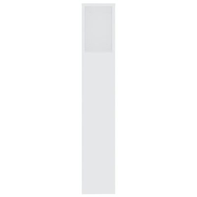 vidaXL Armário de cabeceira 200x18,5x104,5 cm branco