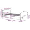vidaXL Estrutura de cama com 2 gavetas 100x200 cm pinho maci&ccedil;o