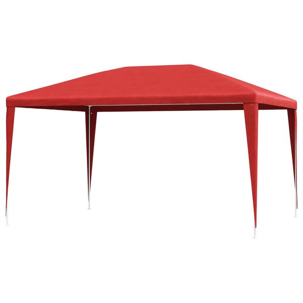 vidaXL Tenda de Festa Vermelho 400 x 300 x 255 cm PE e A&ccedil;o