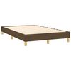 vidaXL Cama box spring c/ colch&atilde;o/LED 120x190cm tecido castanho-escuro