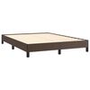 vidaXL Estrutura de cama 140x200cm couro artificial castanho