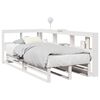 vidaXL Cama com estante sem colch&atilde;o 90x190 cm pinho maci&ccedil;o branco