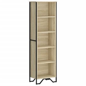 vidaXL Estante 50x31x169 cm derivados de madeira carvalho sonoma