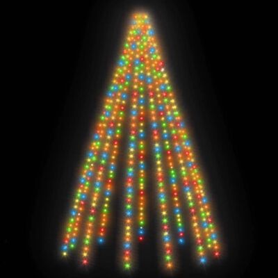 vidaXL Iluminação para árvores 500 luzes LED int./ext. 500 cm colorido