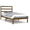 vidaXL Estrutura de cama 100x200 cm madeira pinho maci&ccedil;o castanho mel