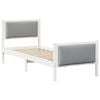 vidaXL Estrutura da Cama Cinzento-claro 80 x 200 cm tecido