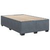 vidaXL Cama boxspring com colch&atilde;o 120x200 cm veludo cinzento-escuro