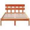 vidaXL Estrutura da Cama Castanho 120 x 200 cm Madeira de pinho maciça