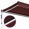 vidaXL Toldo retr&aacute;til autom&aacute;tico com luzes LED 350x250 cm bord&ocirc;