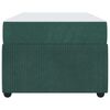 vidaXL Estrutura da Cama com colch&atilde;o Verde Escuro 90 x 200 cm tecido