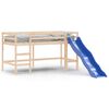 vidaXL Cama alta para crian&ccedil;a com escorrega 80x200 cm pinho maci&ccedil;o