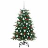 vidaXL &Aacute;rvore de Natal Artificial Verde 120 cm PVC, Metal e Pl&aacute;stico