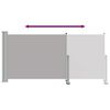 vidaXL Toldo lateral retr&aacute;til para p&aacute;tio 120x300 cm cinzento