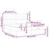 vidaXL Estrutura de cama otomana com colch&otilde;es cappuccino 160x200 cm