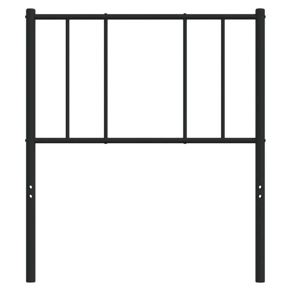 vidaXL Cabeceira de substitui&ccedil;&atilde;o 80 cm metal preto
