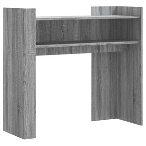 vidaXL Mesa consola 100x35x90 cm derivados de madeira cinzento sonoma