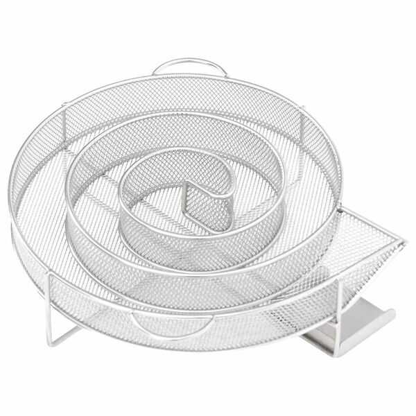 vidaXL Gerador de fumo frio redondo 19,5 cm a&ccedil;o inoxid&aacute;vel