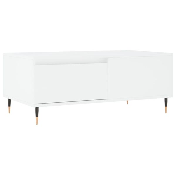 vidaXL Mesa de centro 90x50x36,5 cm derivados de madeira branco