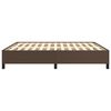 vidaXL Estrutura de cama 180x200cm couro artificial castanho