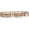 vidaXL Conjunto de Sof&aacute;s para Exterior 8 pcs Natural